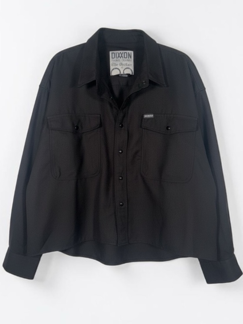 DIXXON Black Women's Utility Button-Up Jacket